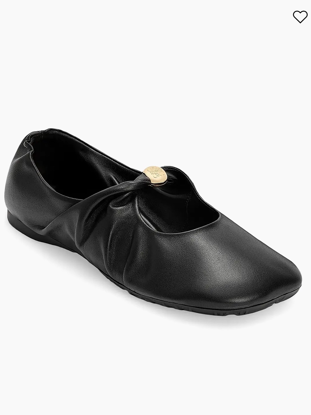 Loewe Pebble Soft ballerina shoes in nappa lambskin-NEW